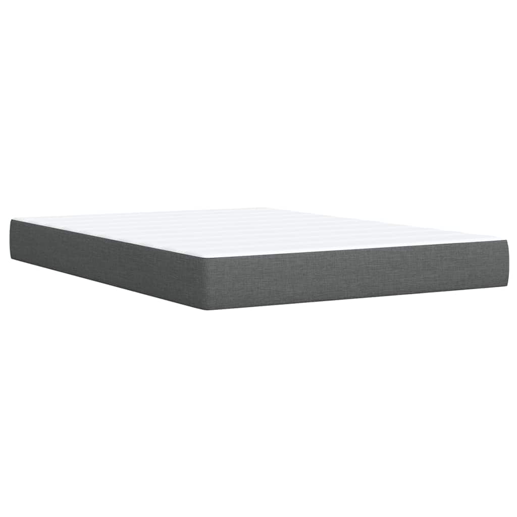Boxspring met matras stof donkergrijs 140x200 cm is nu te koop bij PeponiXL, paradijselijk wonen!
