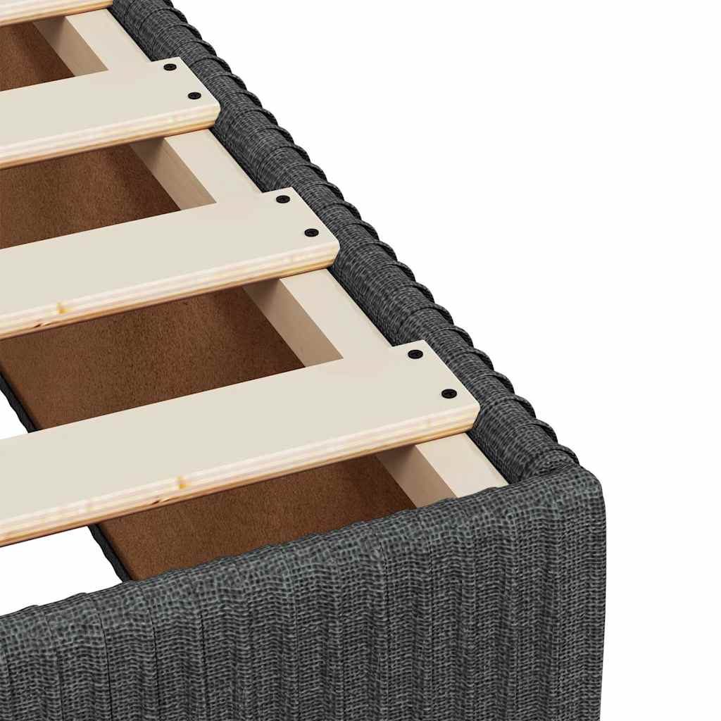 Boxspring met matras stof donkergrijs 140x200 cm is nu te koop bij PeponiXL, paradijselijk wonen!
