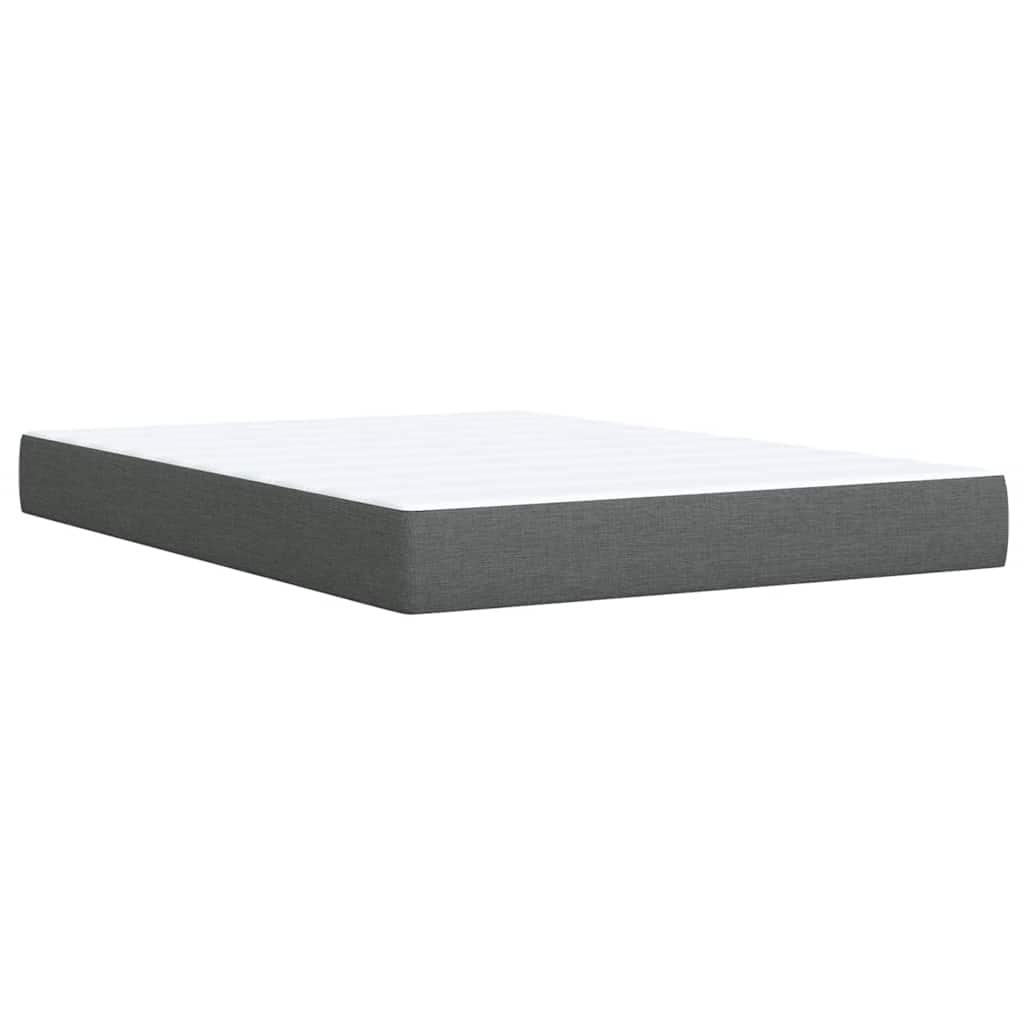 Boxspring met matras stof donkergrijs 140x200 cm is nu te koop bij PeponiXL, paradijselijk wonen!