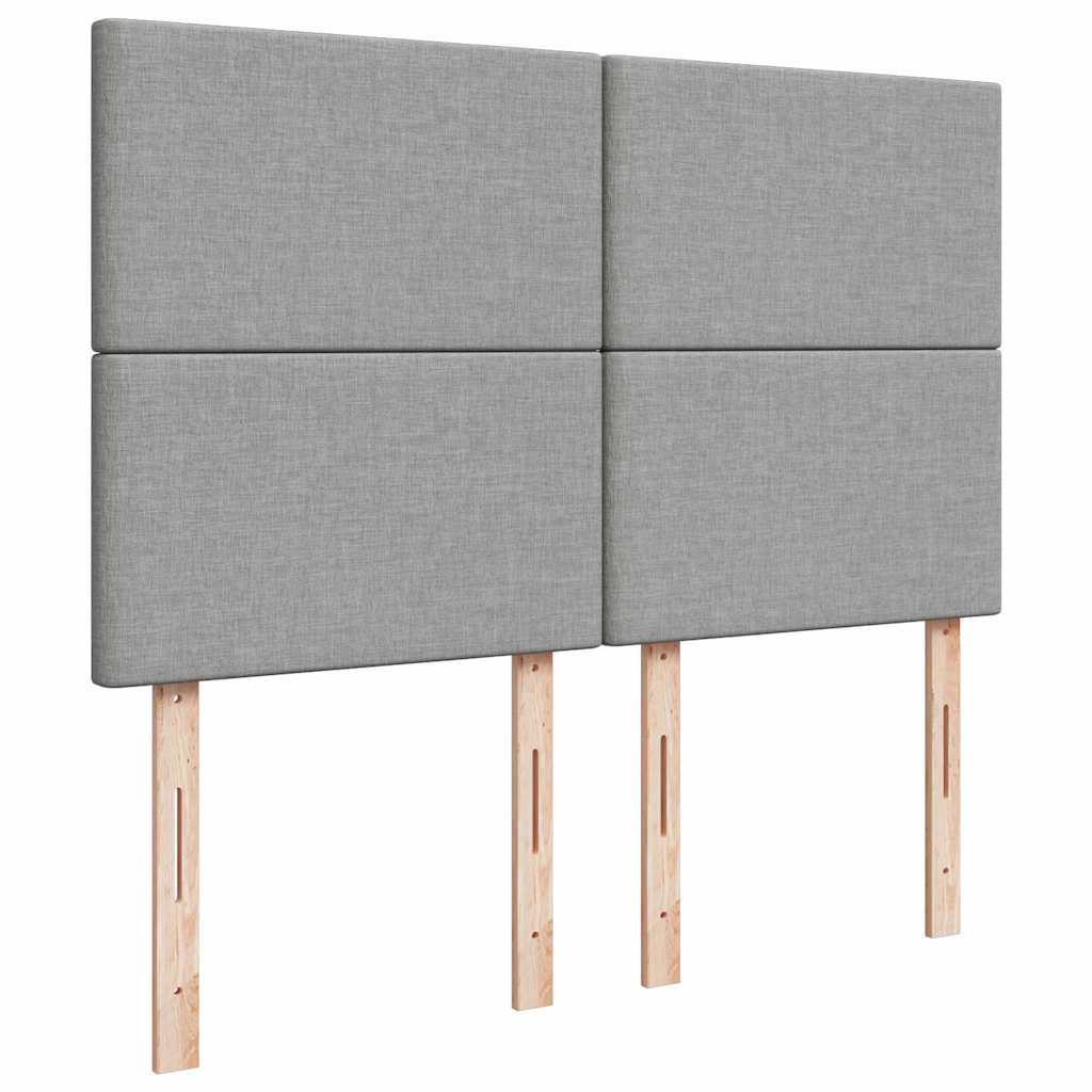 Boxspring met matras stof lichtgrijs 160x200 cm is nu te koop bij PeponiXL, paradijselijk wonen!