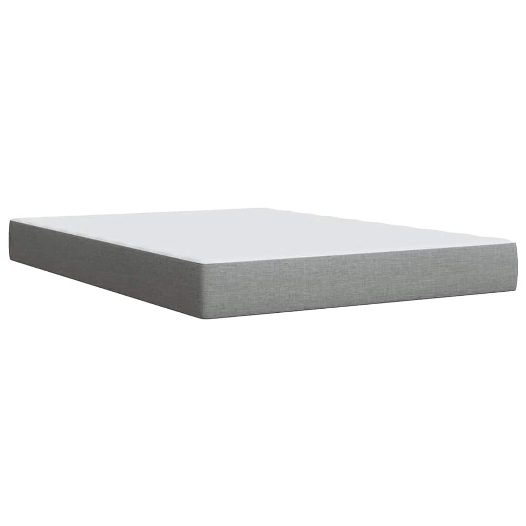 Boxspring met matras stof lichtgrijs 160x200 cm is nu te koop bij PeponiXL, paradijselijk wonen!