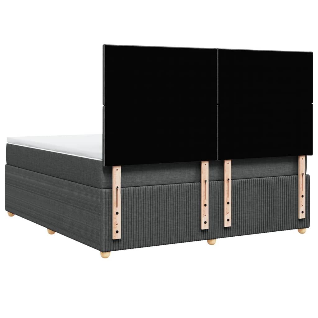 Boxspring met matras stof donkergrijs 180x200 cm is nu te koop bij PeponiXL, paradijselijk wonen!