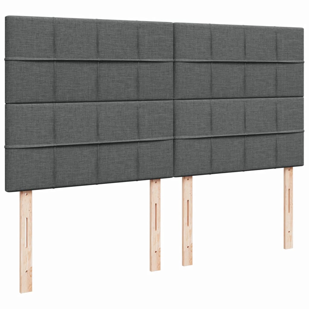 Boxspring met matras stof donkergrijs 180x200 cm is nu te koop bij PeponiXL, paradijselijk wonen!