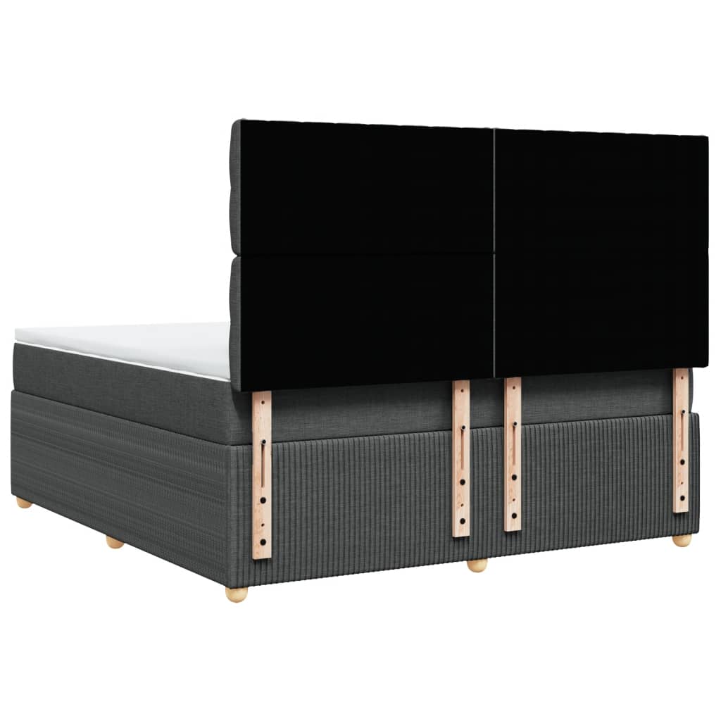 Boxspring met matras stof donkergrijs 180x200 cm is nu te koop bij PeponiXL, paradijselijk wonen!