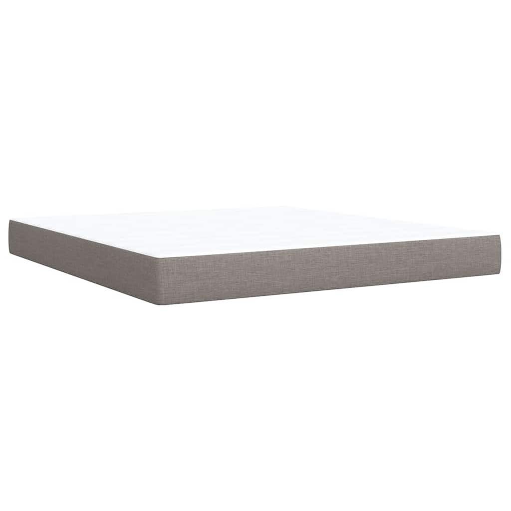 Boxspring met matras stof taupe 180x200 cm is nu te koop bij PeponiXL, paradijselijk wonen!