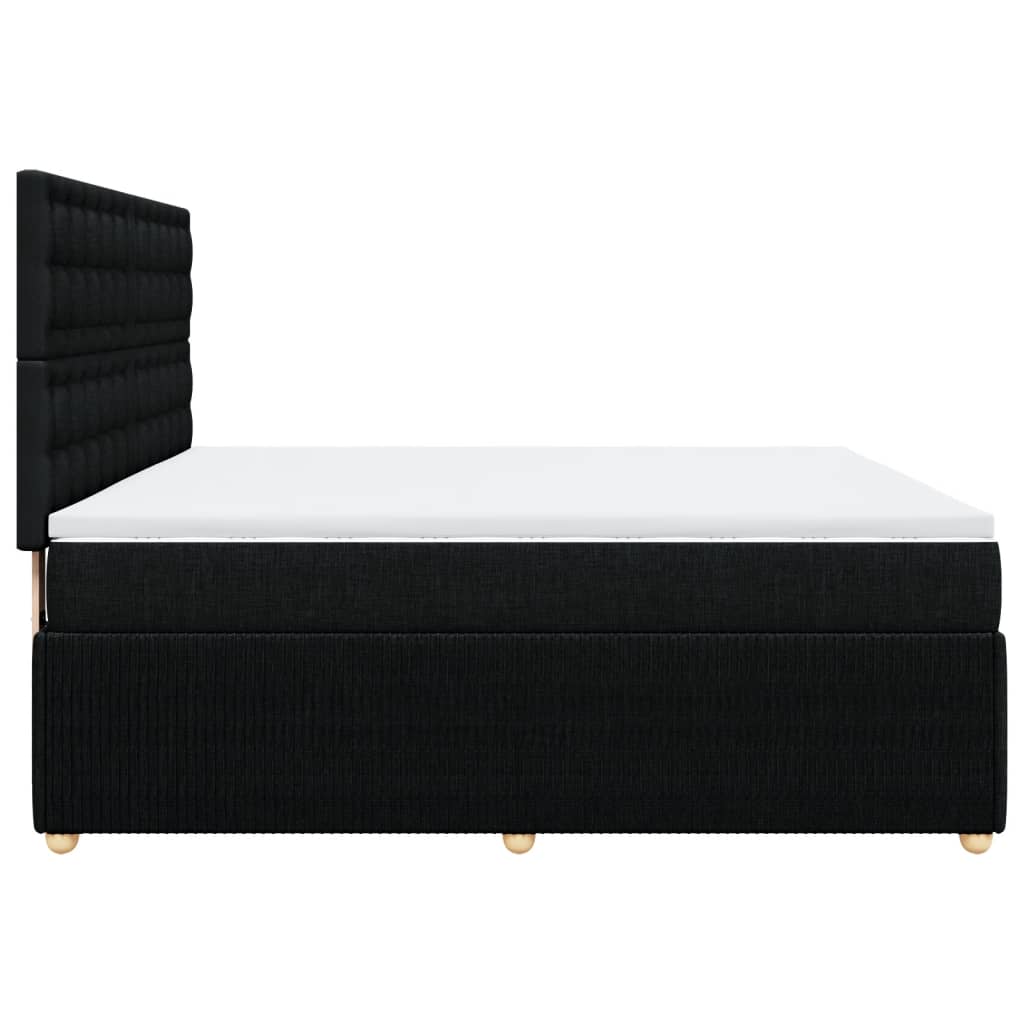 Boxspring met matras stof zwart 180x200 cm is nu te koop bij PeponiXL, paradijselijk wonen!