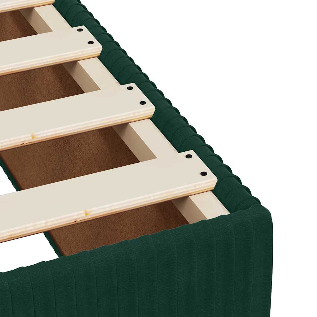 Boxspring met matras fluweel donkergroen 90x190 cm is nu te koop bij PeponiXL, paradijselijk wonen!