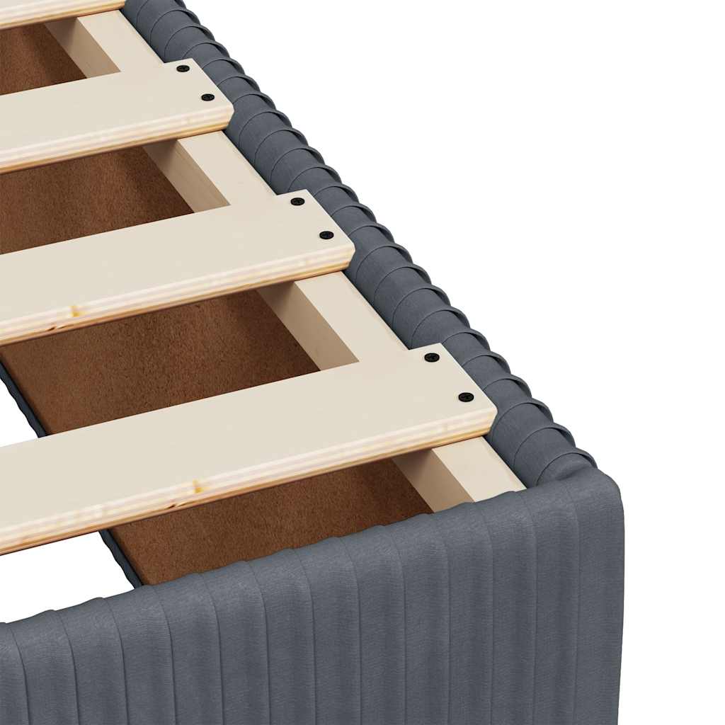 Boxspring met matras fluweel donkergrijs 200x200 cm is nu te koop bij PeponiXL, paradijselijk wonen!