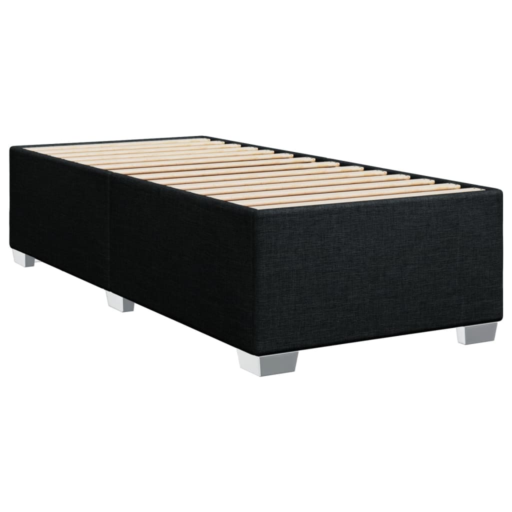 Boxspring met matras stof zwart 90x200 cm is nu te koop bij PeponiXL, paradijselijk wonen!