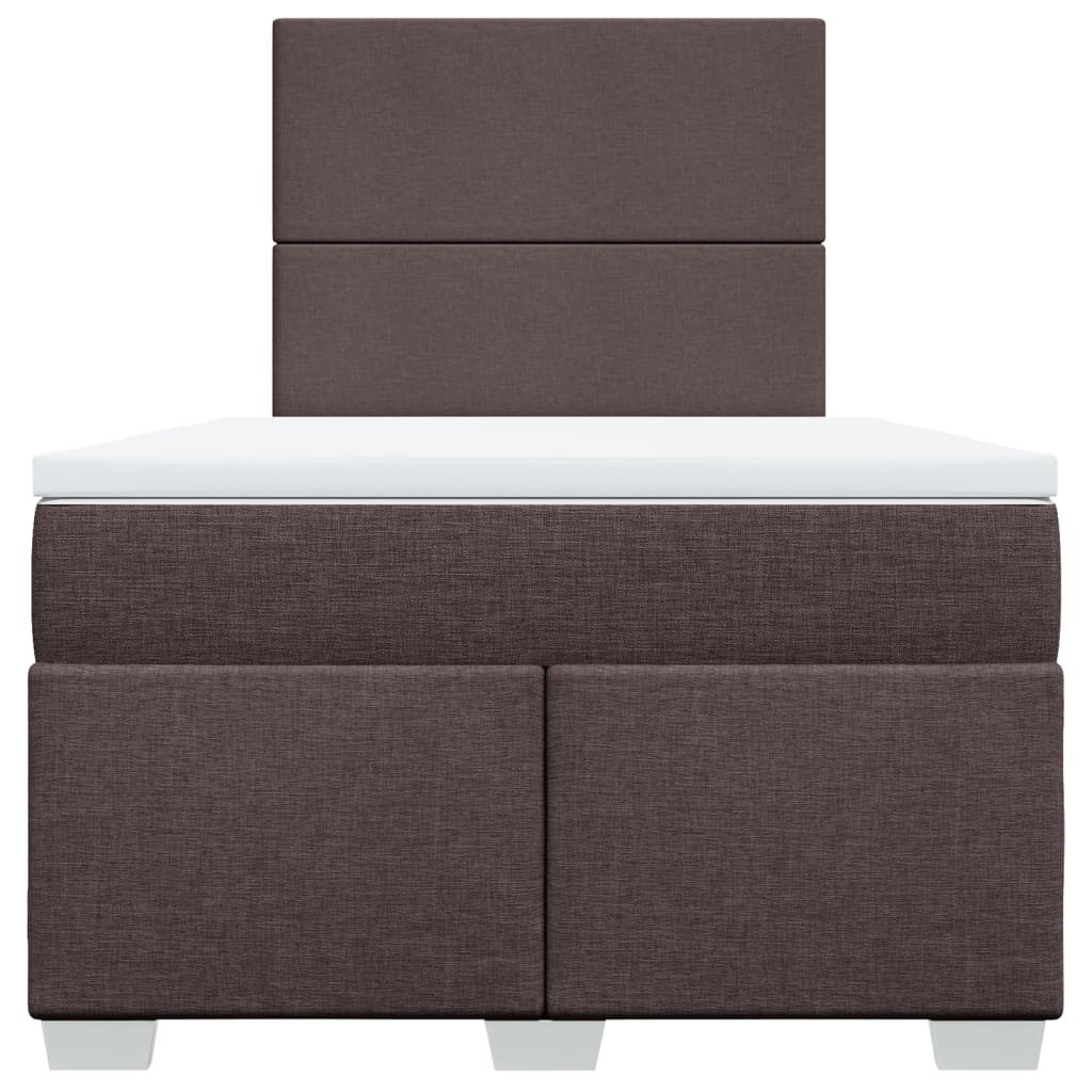 Boxspring met matras stof donkerbruin 120x200 cm is nu te koop bij PeponiXL, paradijselijk wonen!