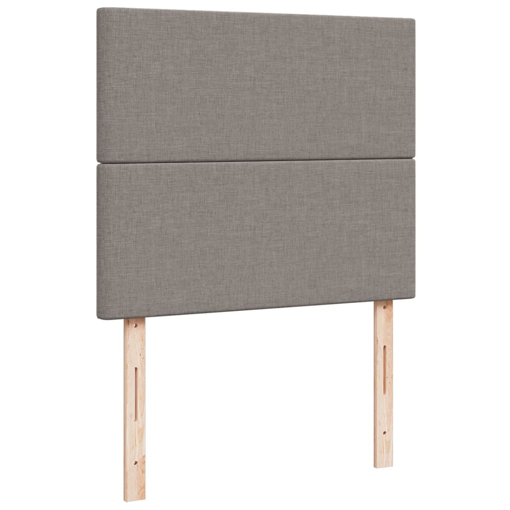 Boxspring met matras stof taupe 120x200 cm is nu te koop bij PeponiXL, paradijselijk wonen!