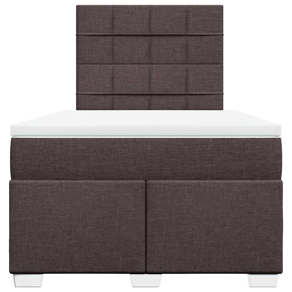 Boxspring met matras stof donkerbruin 120x200 cm is nu te koop bij PeponiXL, paradijselijk wonen!