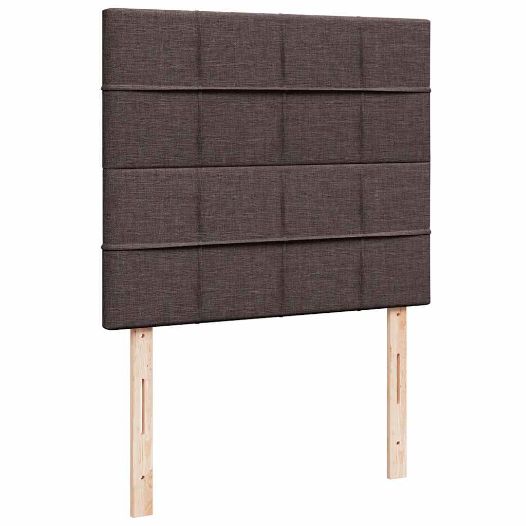 Boxspring met matras stof donkerbruin 120x200 cm is nu te koop bij PeponiXL, paradijselijk wonen!