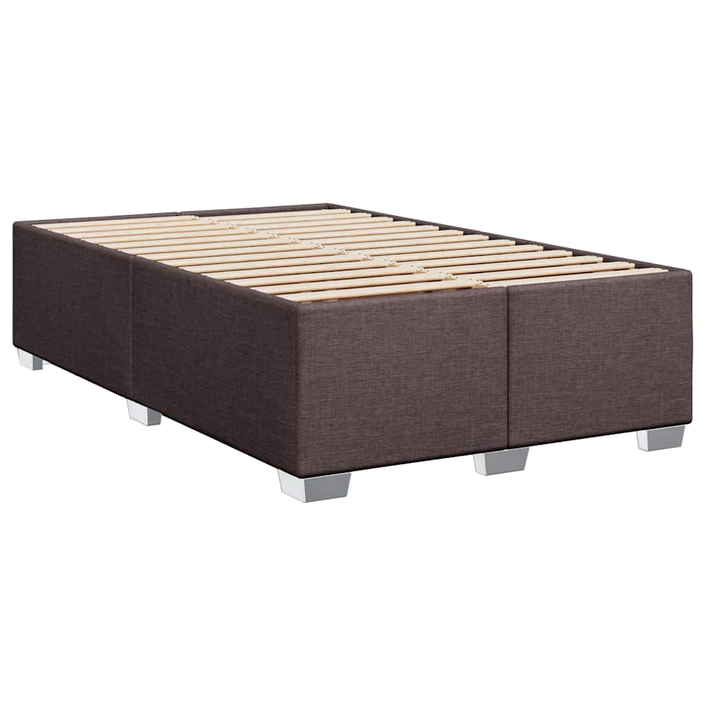 Boxspring met matras stof donkerbruin 120x200 cm is nu te koop bij PeponiXL, paradijselijk wonen!