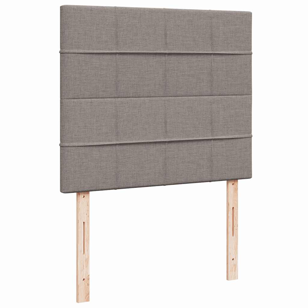 Boxspring met matras stof taupe 120x200 cm is nu te koop bij PeponiXL, paradijselijk wonen!