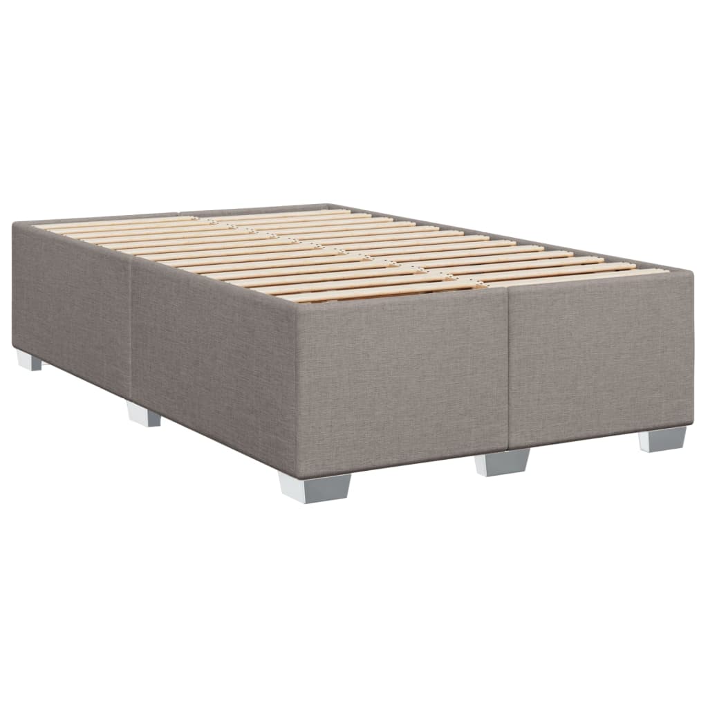 Boxspring met matras stof taupe 120x200 cm is nu te koop bij PeponiXL, paradijselijk wonen!