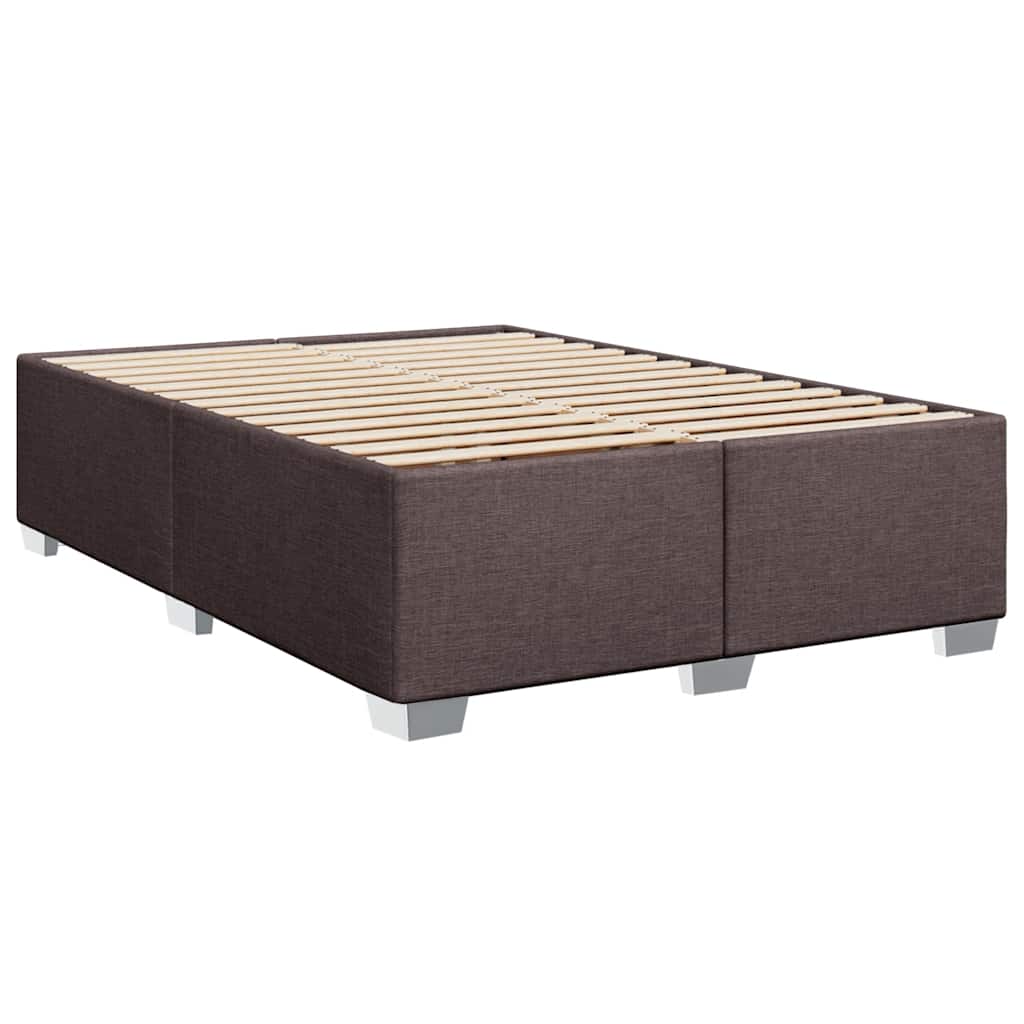Boxspring met matras stof donkerbruin 140x190 cm is nu te koop bij PeponiXL, paradijselijk wonen!