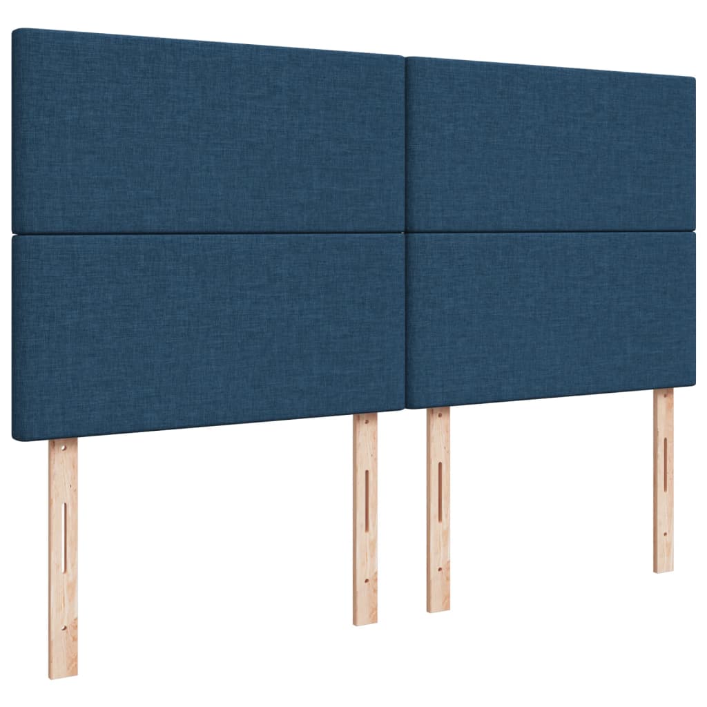 Boxspring met matras stof blauw 180x200 cm is nu te koop bij PeponiXL, paradijselijk wonen!
