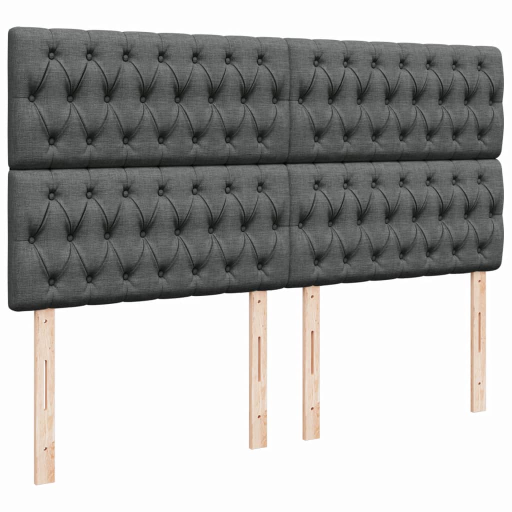 Boxspring met matras stof donkergrijs 180x200 cm is nu te koop bij PeponiXL, paradijselijk wonen!
