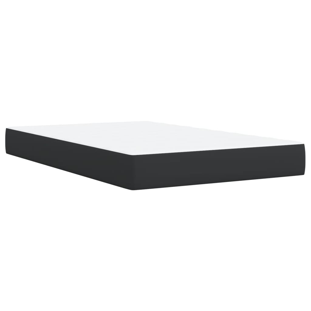 Boxspring met matras kunstleer zwart 120x190 cm is nu te koop bij PeponiXL, paradijselijk wonen!