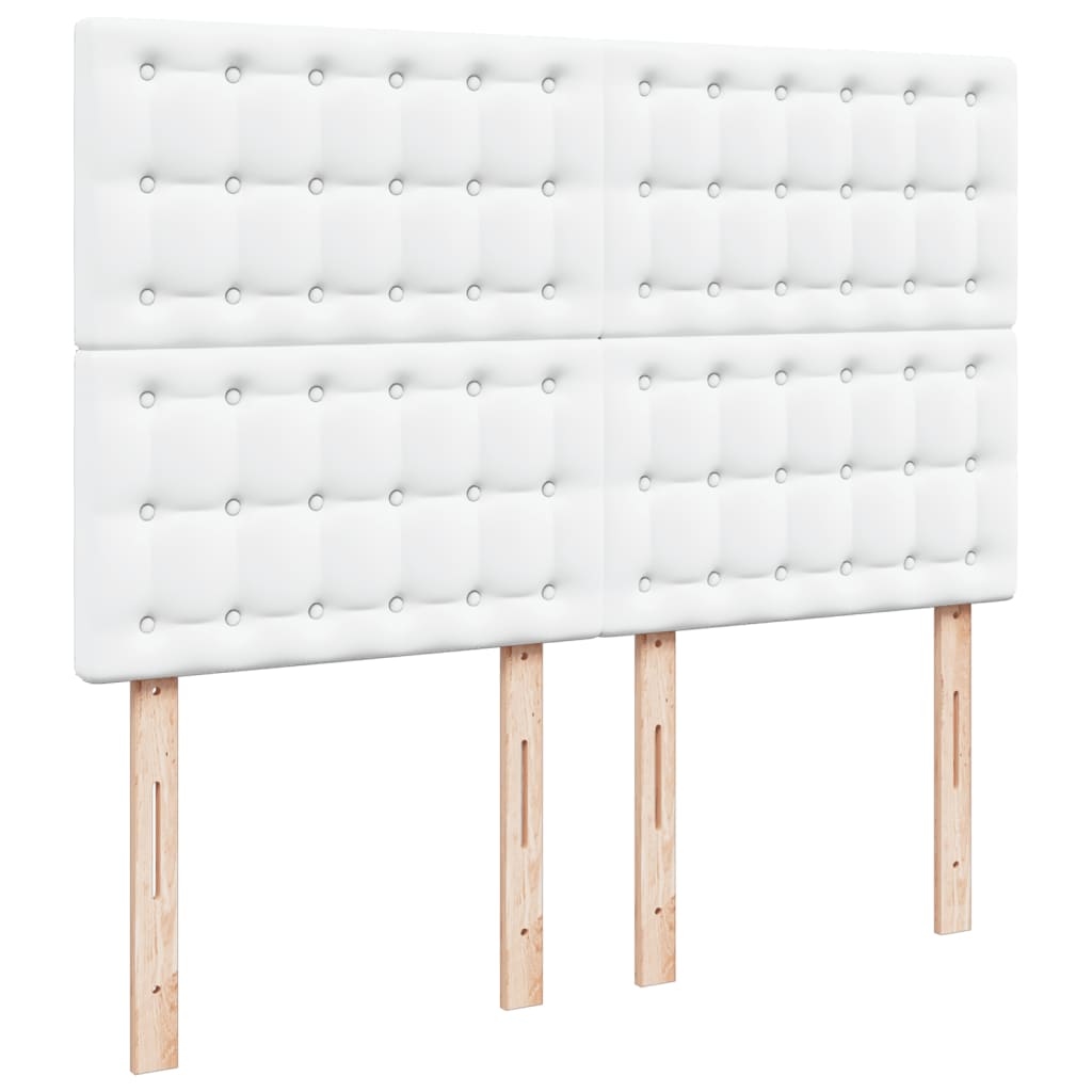 Boxspring met matras kunstleer wit 160x200 cm is nu te koop bij PeponiXL, paradijselijk wonen!