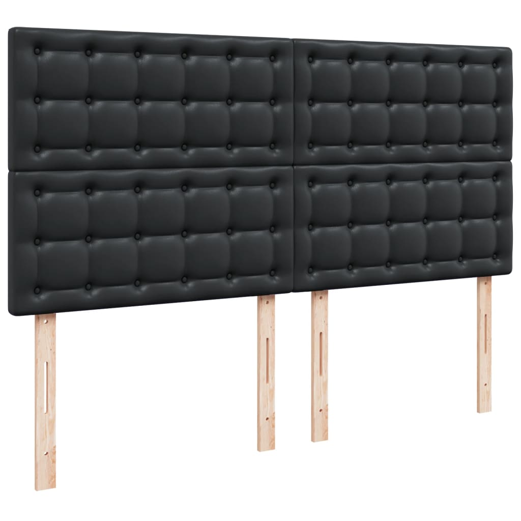 Boxspring met matras kunstleer zwart 180x200 cm is nu te koop bij PeponiXL, paradijselijk wonen!