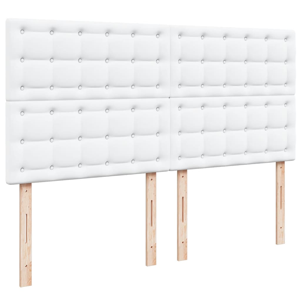 Boxspring met matras kunstleer wit 180x200 cm is nu te koop bij PeponiXL, paradijselijk wonen!