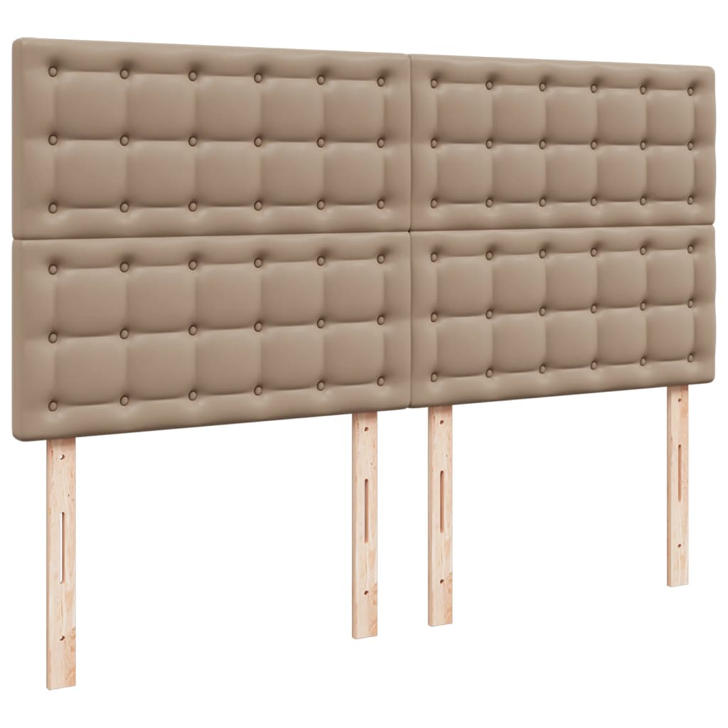 Boxspring met matras kunstleer cappuccinokleurig 180x200 cm is nu te koop bij PeponiXL, paradijselijk wonen!