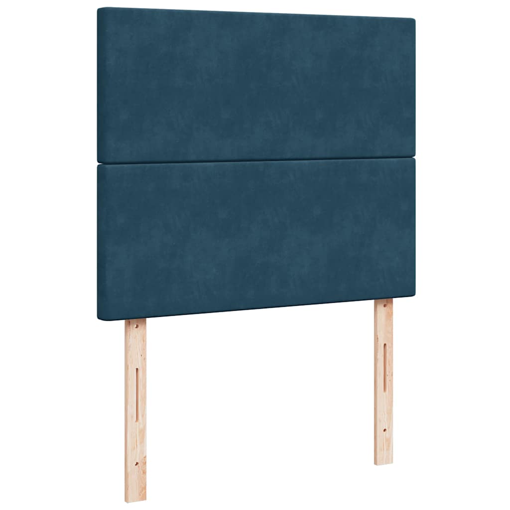 Boxspring met matras fluweel blauw 120x200 cm is nu te koop bij PeponiXL, paradijselijk wonen!