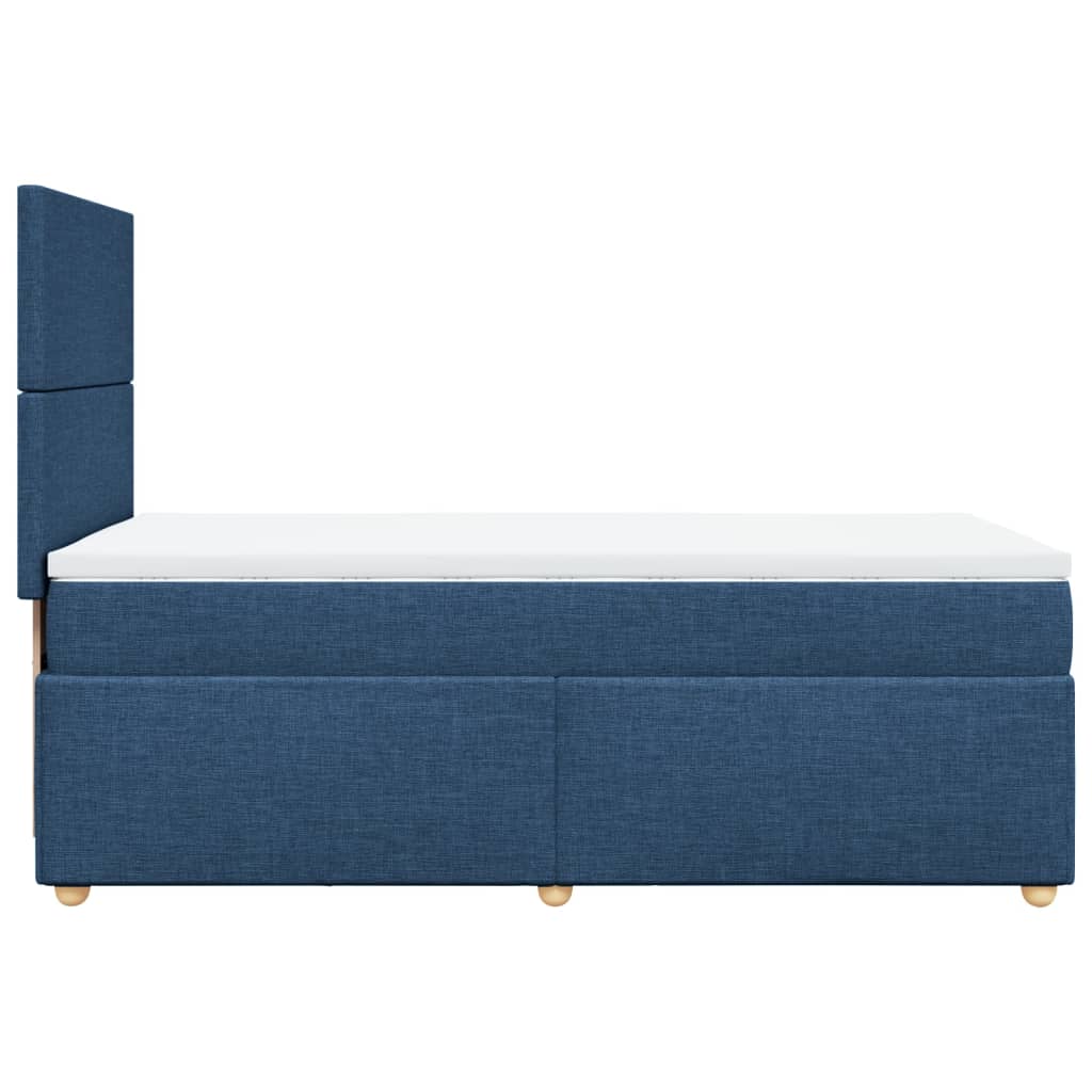 Boxspring met matras stof blauw 80x200 cm is nu te koop bij PeponiXL, paradijselijk wonen!