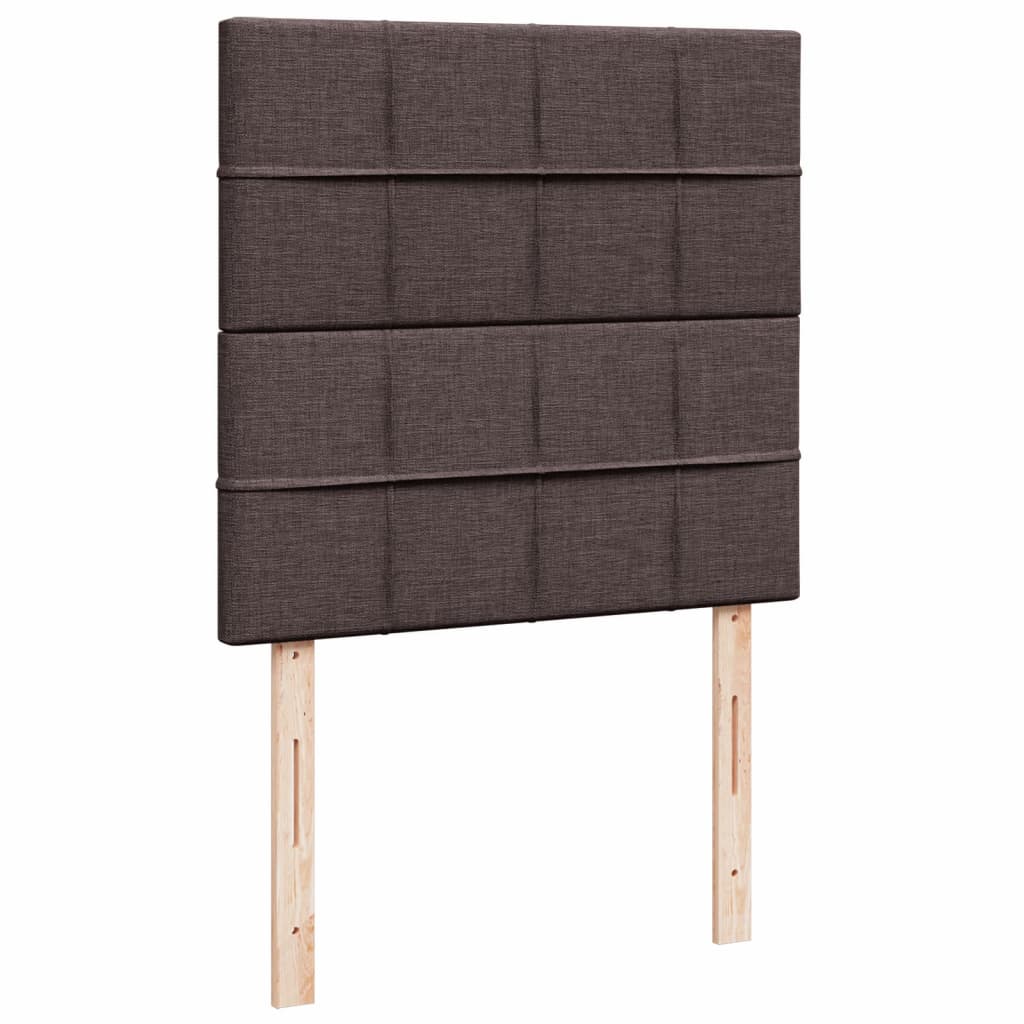 Boxspring met matras stof donkerbruin 90x190 cm is nu te koop bij PeponiXL, paradijselijk wonen!