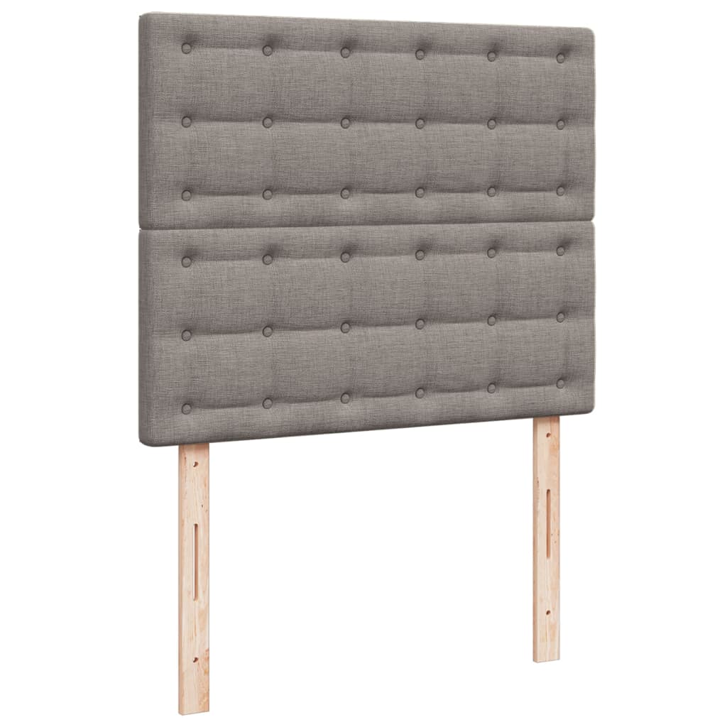 Boxspring met matras stof taupe 120x190 cm is nu te koop bij PeponiXL, paradijselijk wonen!