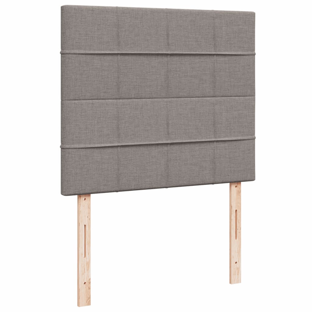 Boxspring met matras stof taupe 120x200 cm is nu te koop bij PeponiXL, paradijselijk wonen!