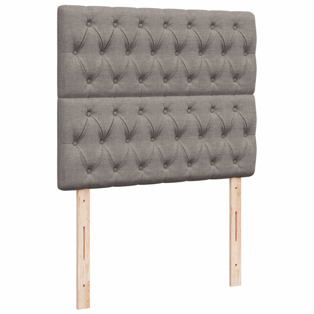 Boxspring met matras stof taupe 120x200 cm is nu te koop bij PeponiXL, paradijselijk wonen!