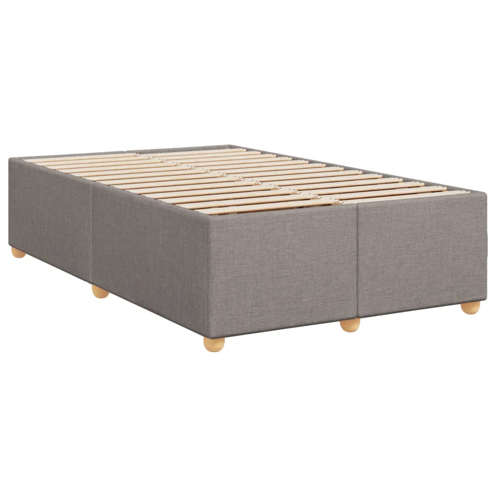 Boxspring met matras stof taupe 120x200 cm is nu te koop bij PeponiXL, paradijselijk wonen!