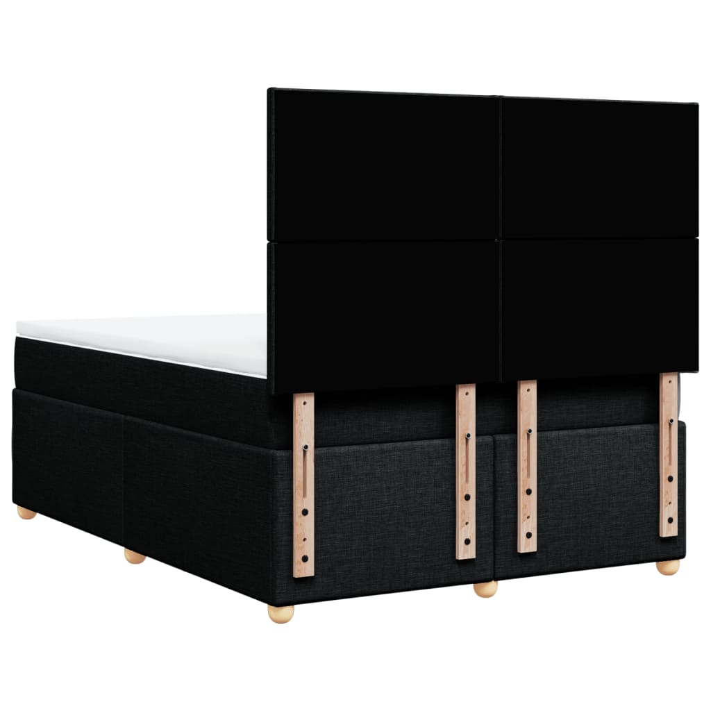 Boxspring met matras stof zwart 160x200 cm is nu te koop bij PeponiXL, paradijselijk wonen!