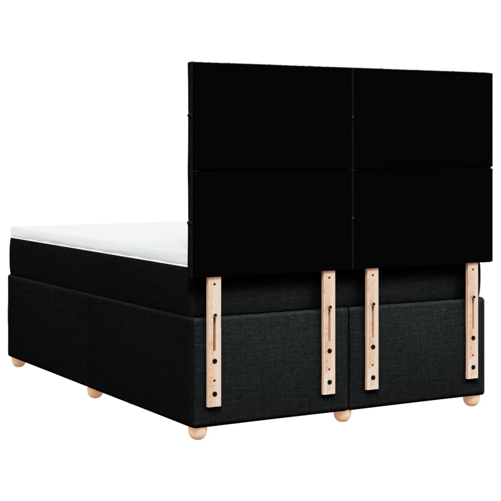 Boxspring met matras stof zwart 160x200 cm is nu te koop bij PeponiXL, paradijselijk wonen!
