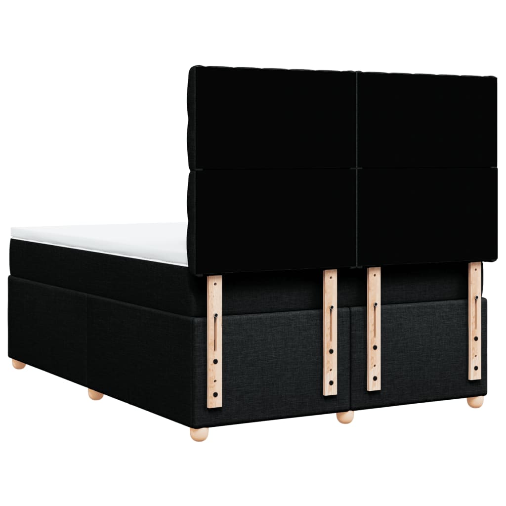 Boxspring met matras stof zwart 160x200 cm is nu te koop bij PeponiXL, paradijselijk wonen!