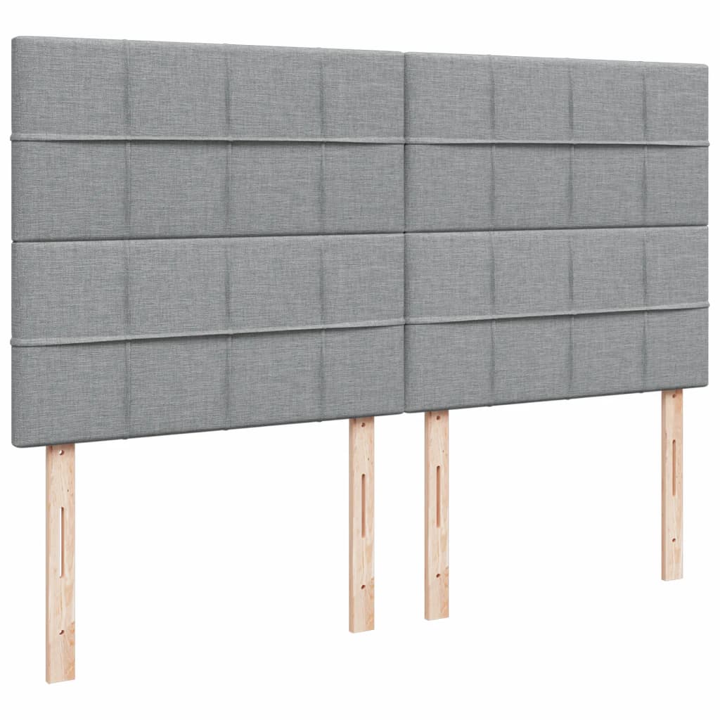 Boxspring met matras stof lichtgrijs 180x200 cm is nu te koop bij PeponiXL, paradijselijk wonen!