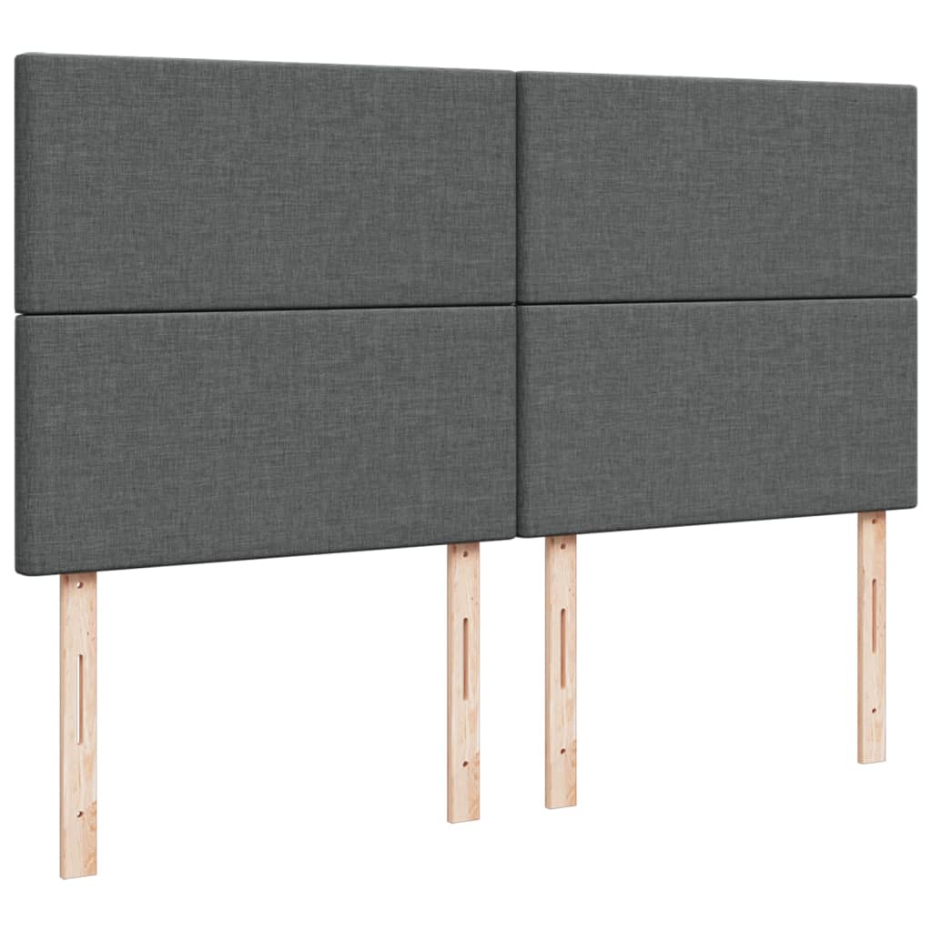 Boxspring met matras stof donkergrijs 200x200 cm is nu te koop bij PeponiXL, paradijselijk wonen!