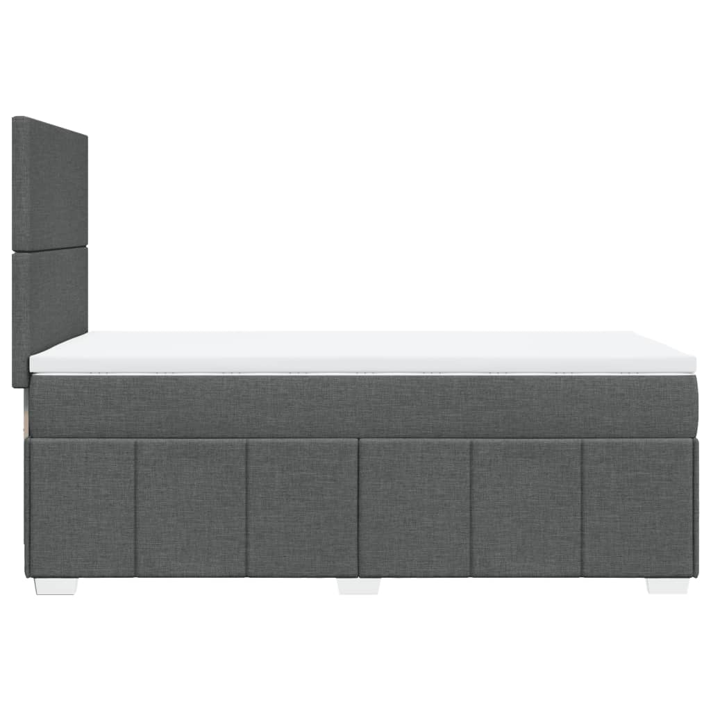 Boxspring met matras stof donkergrijs 90x190 cm is nu te koop bij PeponiXL, paradijselijk wonen!