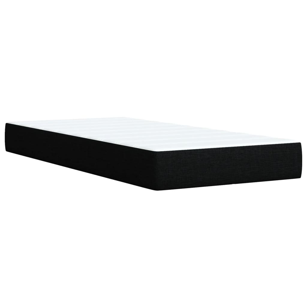 Boxspring met matras stof zwart 90x190 cm is nu te koop bij PeponiXL, paradijselijk wonen!