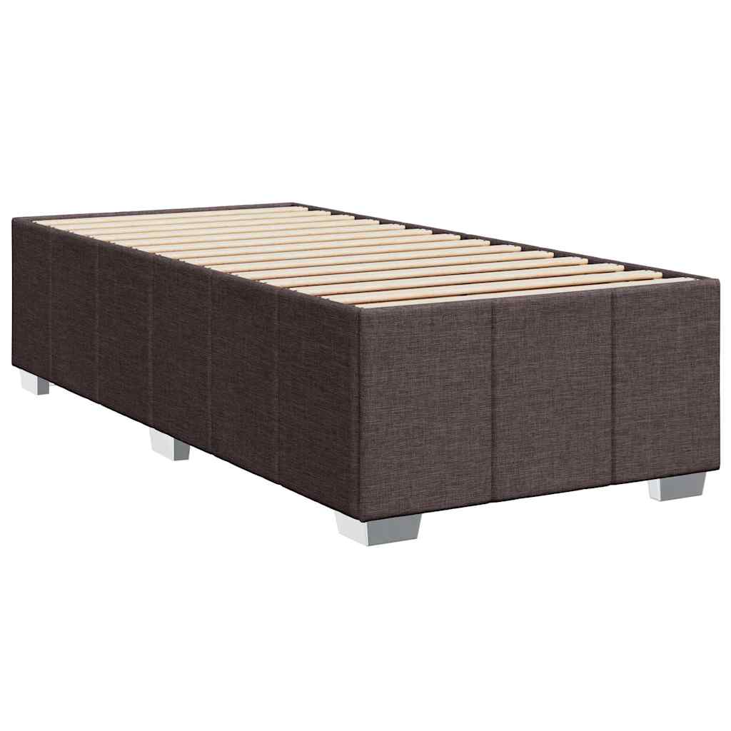 Boxspring met matras stof donkerbruin 90x200 cm is nu te koop bij PeponiXL, paradijselijk wonen!