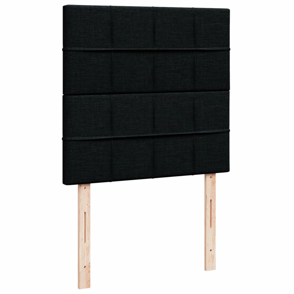 Boxspring met matras stof zwart 100x200 cm is nu te koop bij PeponiXL, paradijselijk wonen!