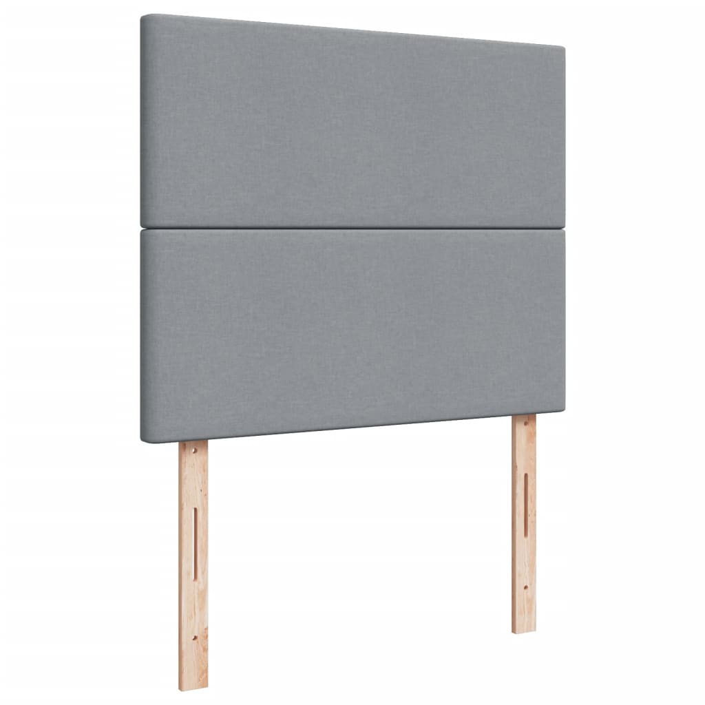 Boxspring met matras stof lichtgrijs 120x190 cm is nu te koop bij PeponiXL, paradijselijk wonen!