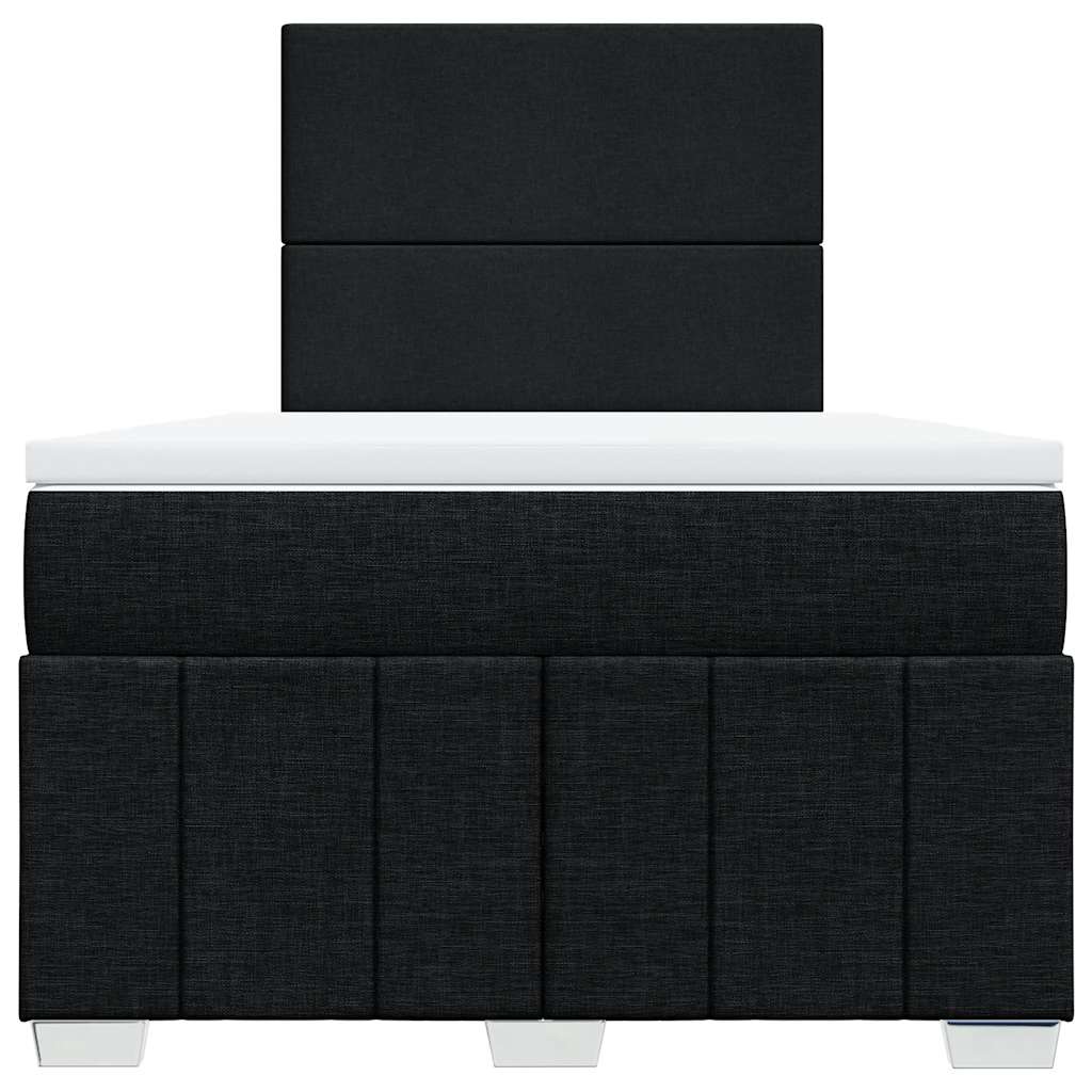 Boxspring met matras stof zwart 120x190 cm is nu te koop bij PeponiXL, paradijselijk wonen!