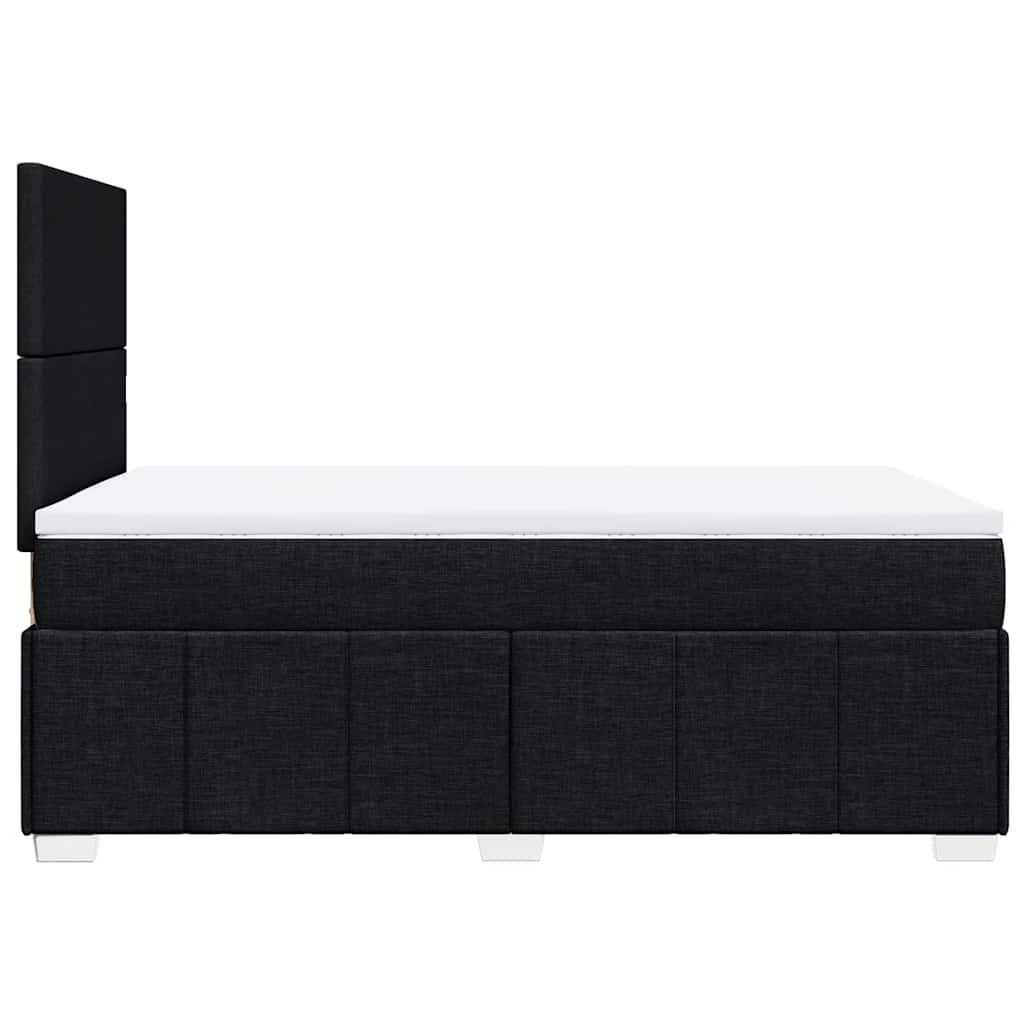 Boxspring met matras stof zwart 120x190 cm is nu te koop bij PeponiXL, paradijselijk wonen!