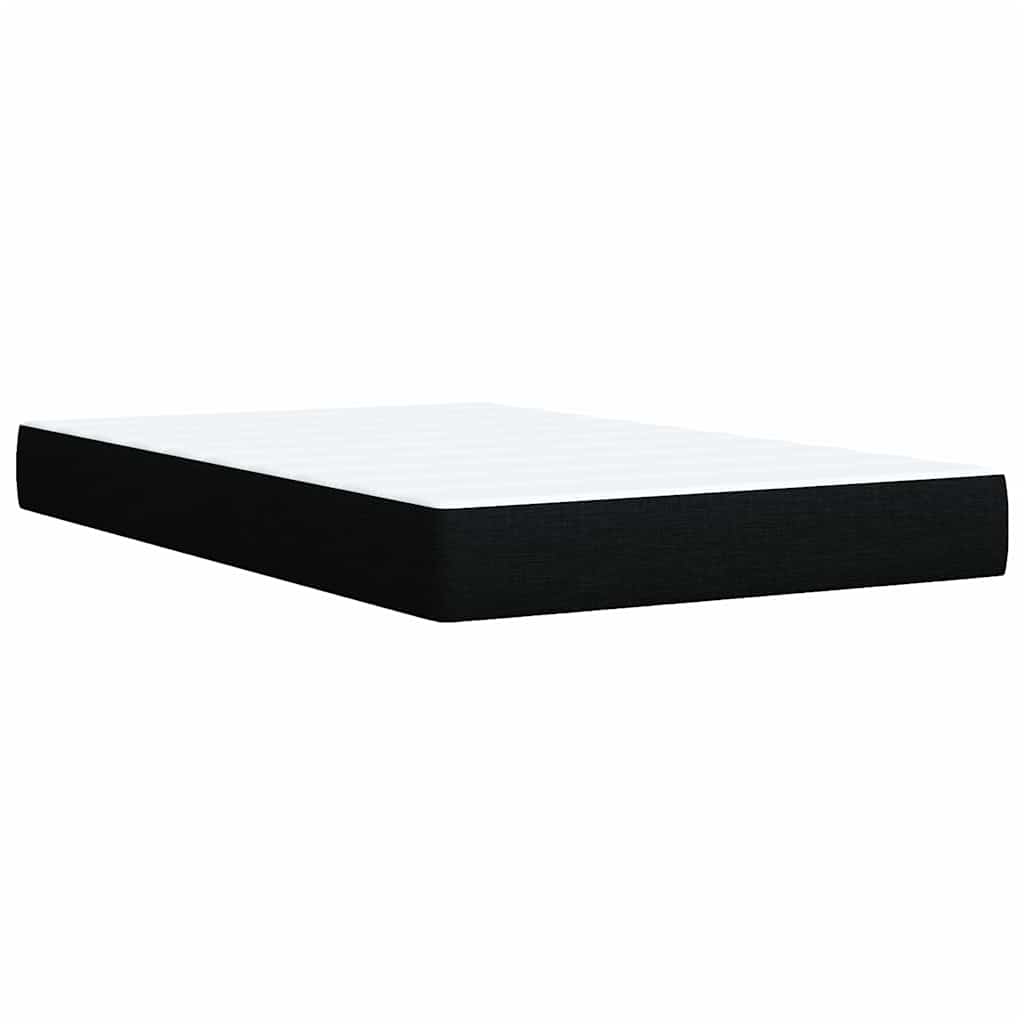 Boxspring met matras stof zwart 120x190 cm is nu te koop bij PeponiXL, paradijselijk wonen!