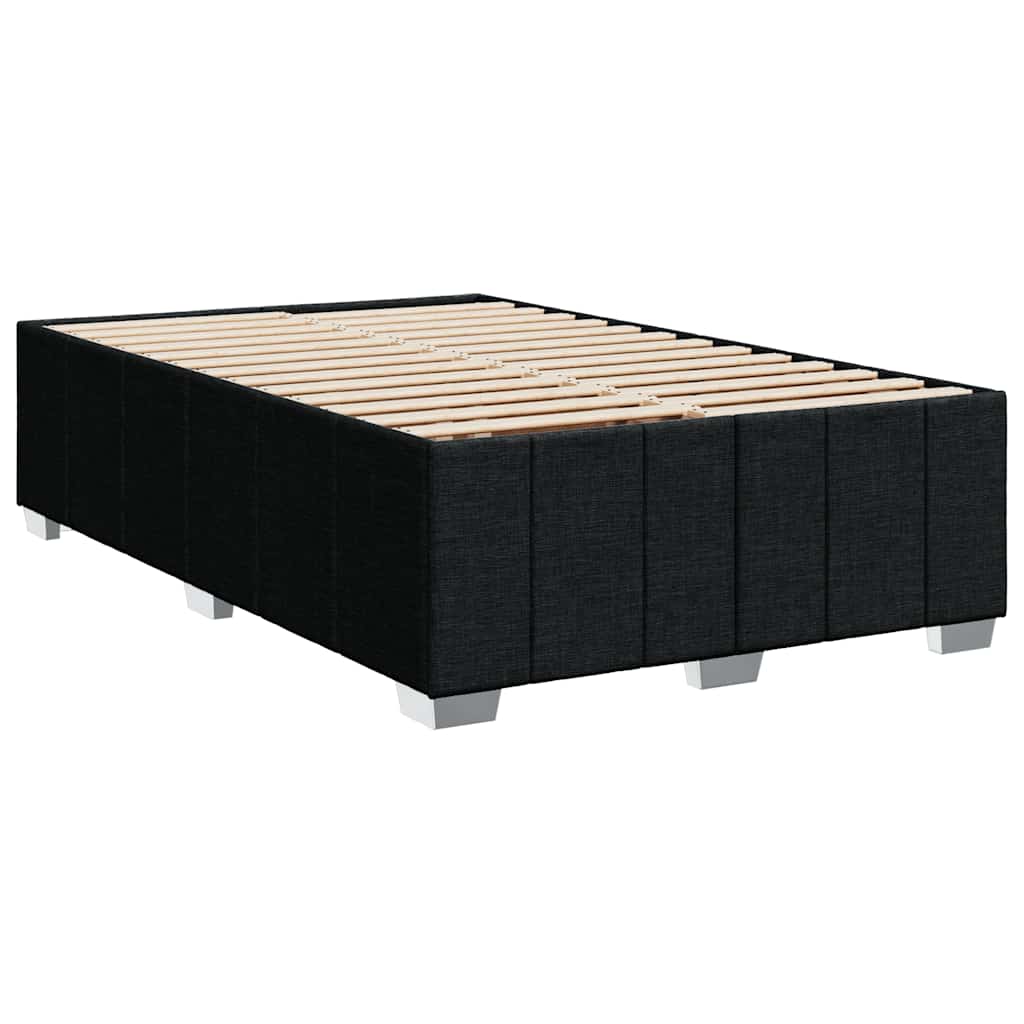 Boxspring met matras stof zwart 120x190 cm is nu te koop bij PeponiXL, paradijselijk wonen!