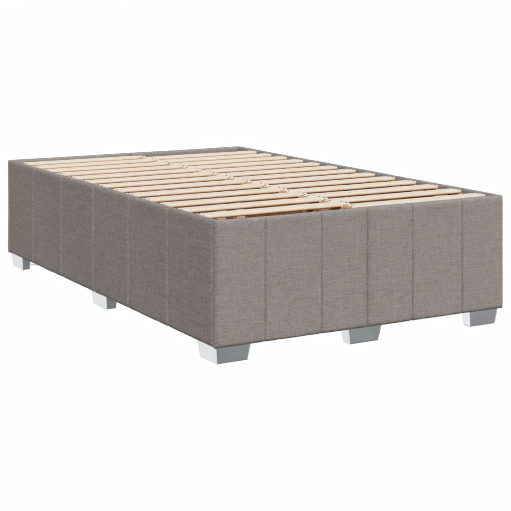 Boxspring met matras stof taupe 120x190 cm is nu te koop bij PeponiXL, paradijselijk wonen!